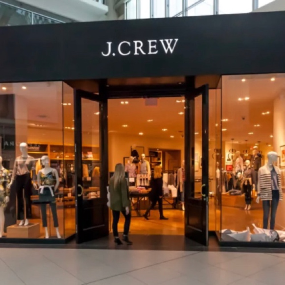J crew linen tank w Pom Pom